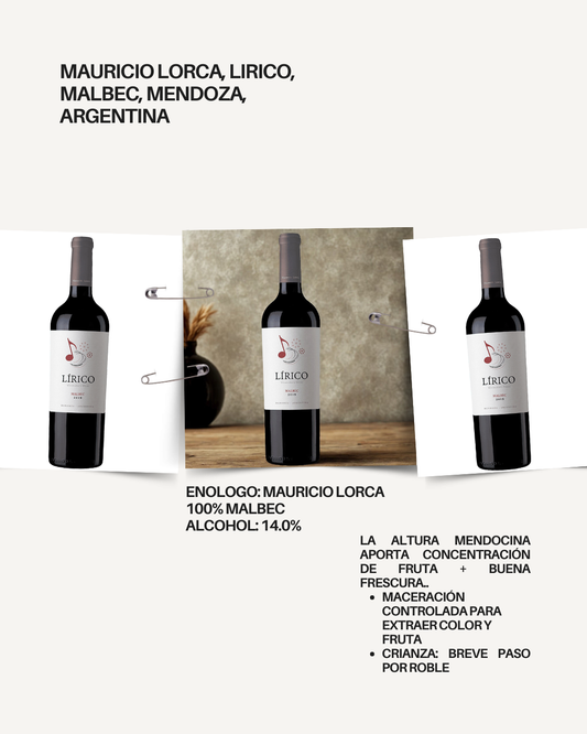 Mauricio lorca, Lirico, Malbec, Mendoza, Argentina