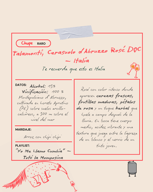 Talamonti, Cerasuolo d'Abruzzo Rosé DOC, Italia.