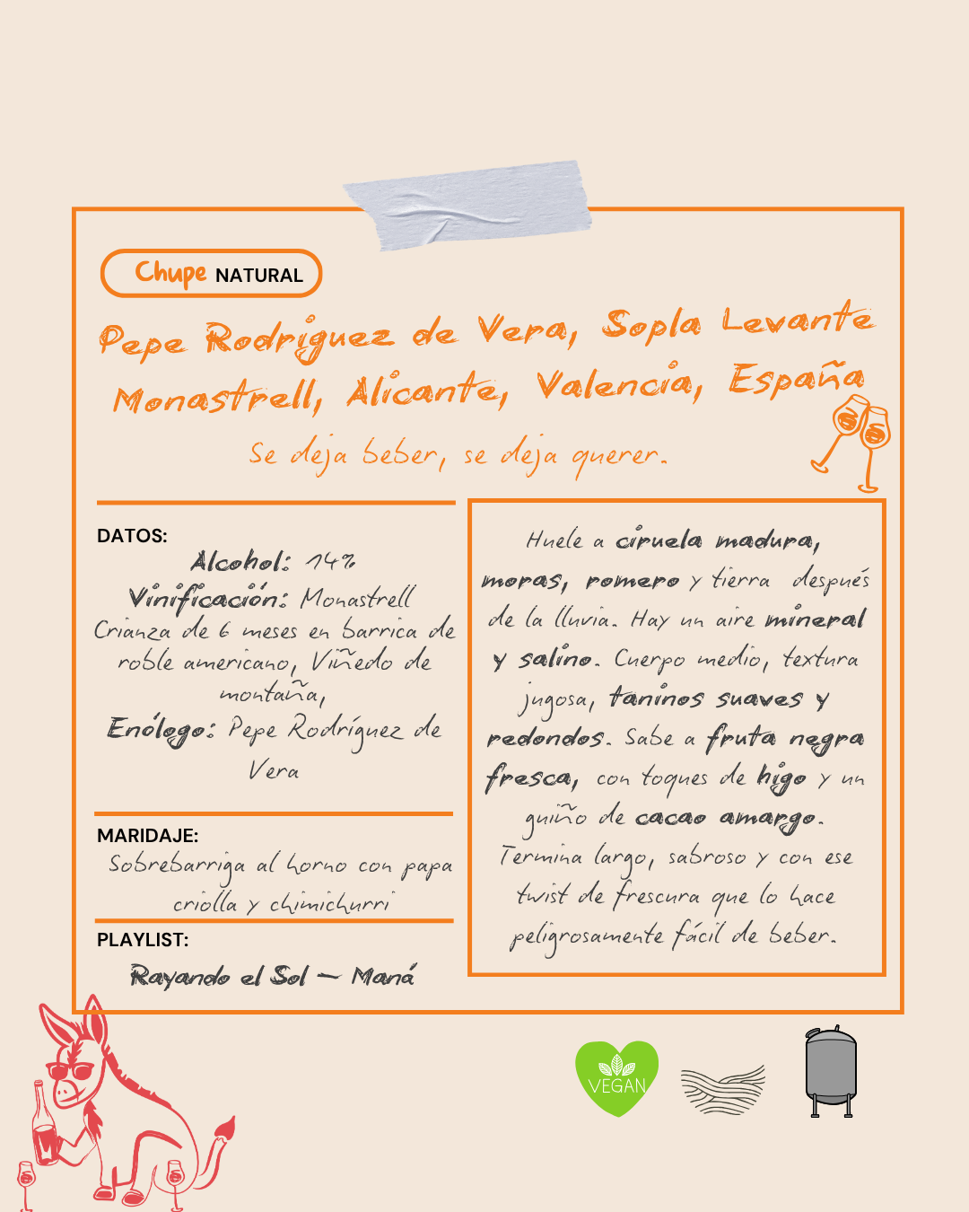 Pepe Rodriguez de Vera, Sopla Levante Monastrell, Alicante, Valencia, España