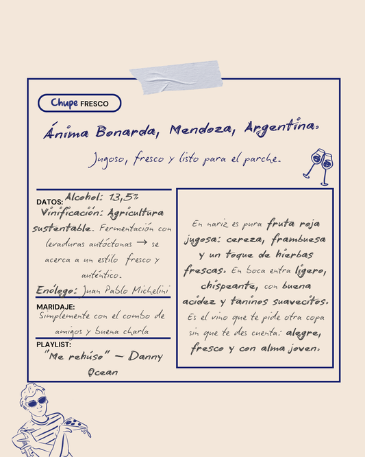 2023 Ánima Bonarda, Mendoza, Argentina.