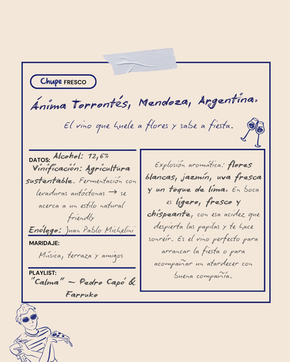 2023 Ánima Torrontés, Mendoza, Argentina.