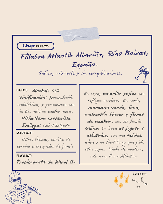 2023 Fillaboa Atlántik Albariño, Rías Baixas, España.