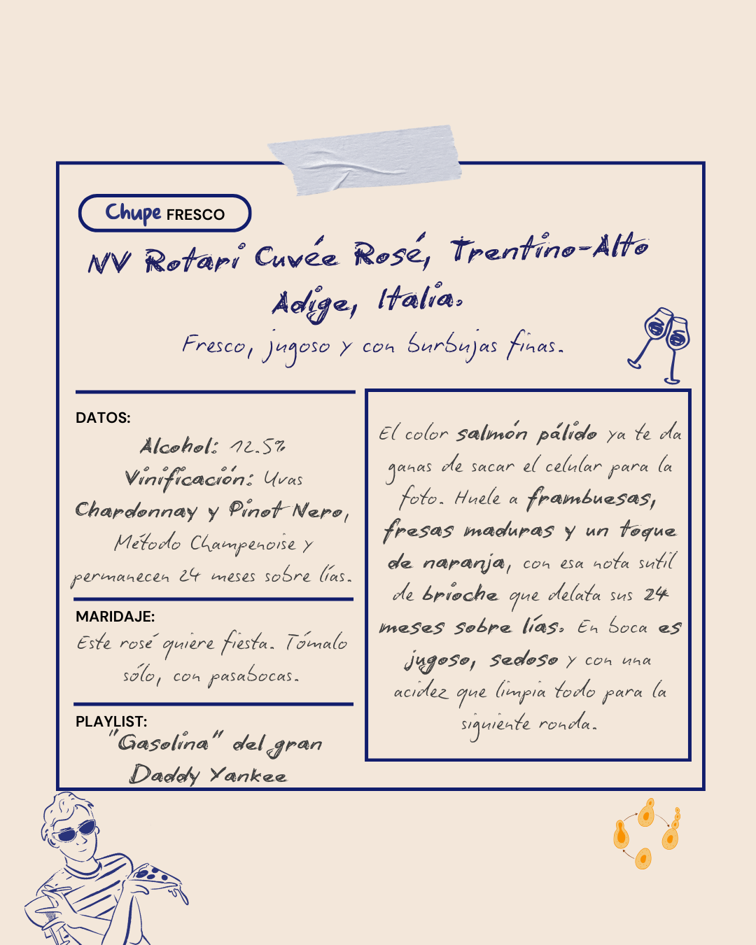 NV Rotari Cuvée Rosé, Trentino-Alto Adige, Italia.