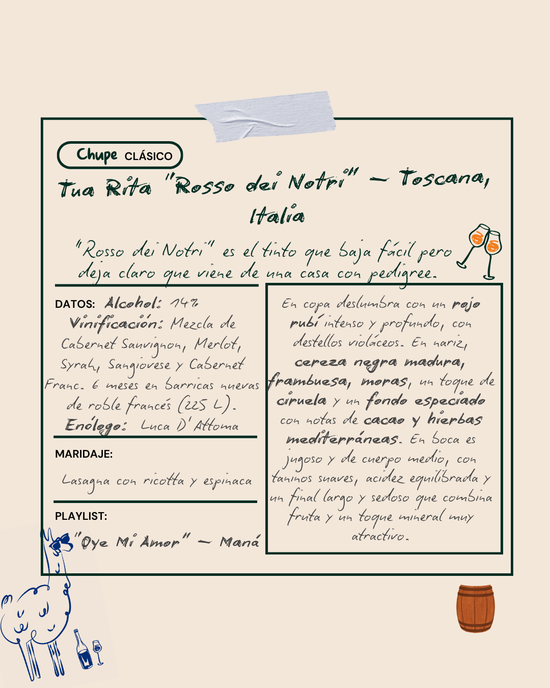 Tua Rita "Rosso dei Notri " Toscana, Italia.