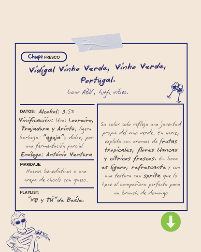 2023 Vidigal Vinho Verde, Vinho Verde, Portugal.