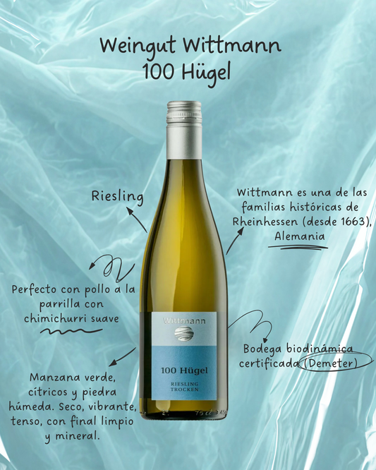 Weingut Wittmann, 100 Hügel Riesling, Rheinhessen, Alemania